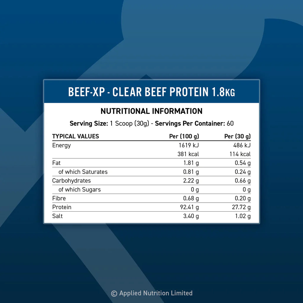 Applied Nutrition BEEF-XP Clear Beef Protein Isolate 1.8kg (60 Servings)